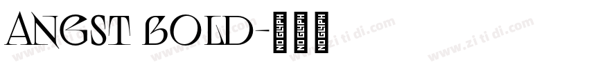 Angst Bold字体转换